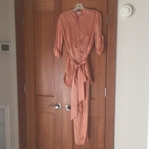 Crepe Back Satin Evening Pants Set